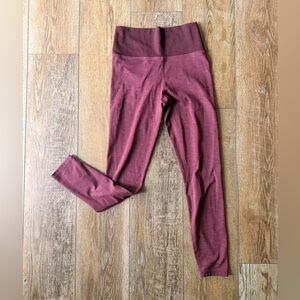 Vuori Burgundy Ribbed Leggings